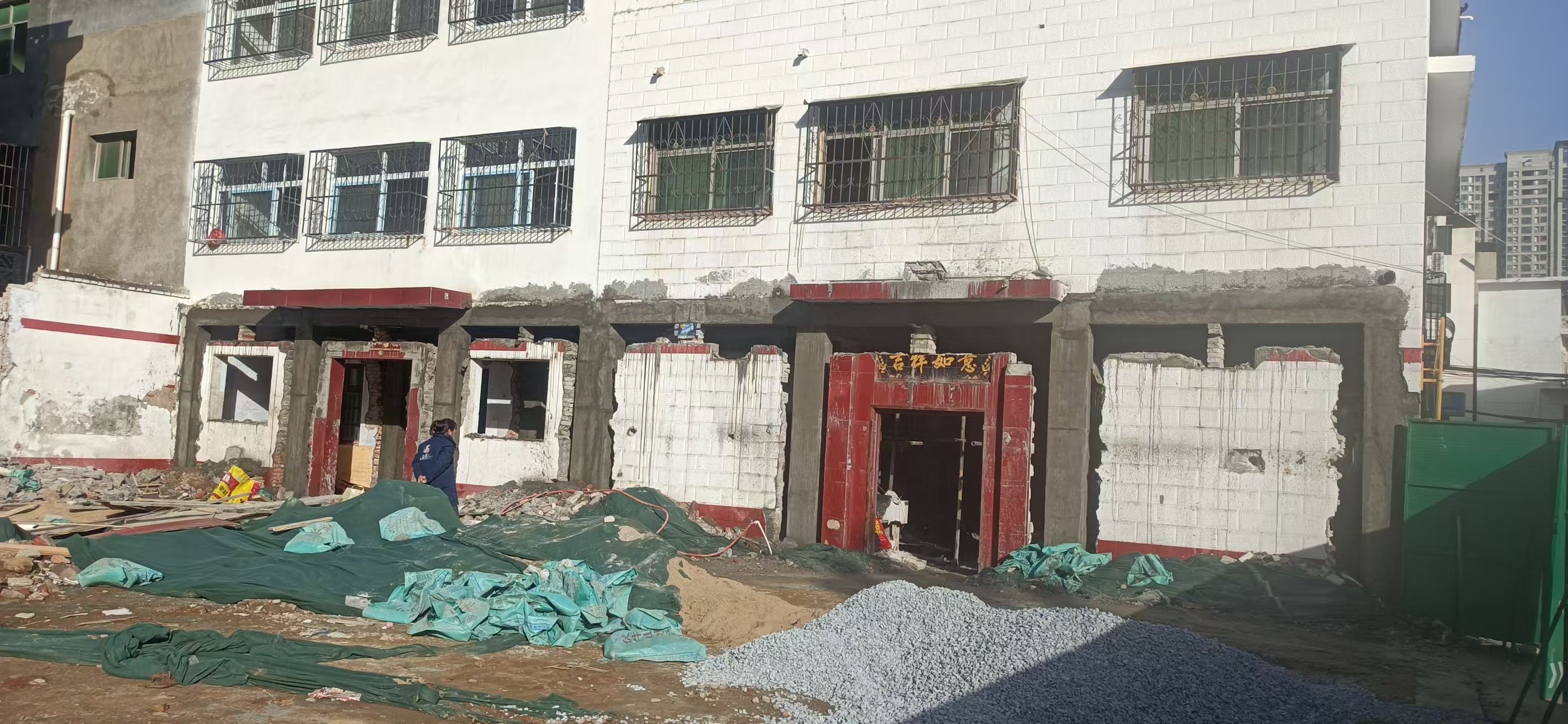 开封县房屋改框架危房加固 - 方案